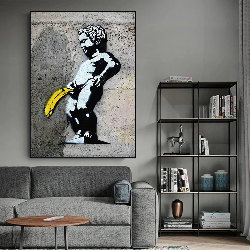 Balloon Girl Banksy Art Canvas Painting Mural Follow Your Dreams Pop Graffiti Poster Living Room Bedroom Bar Home Decoration