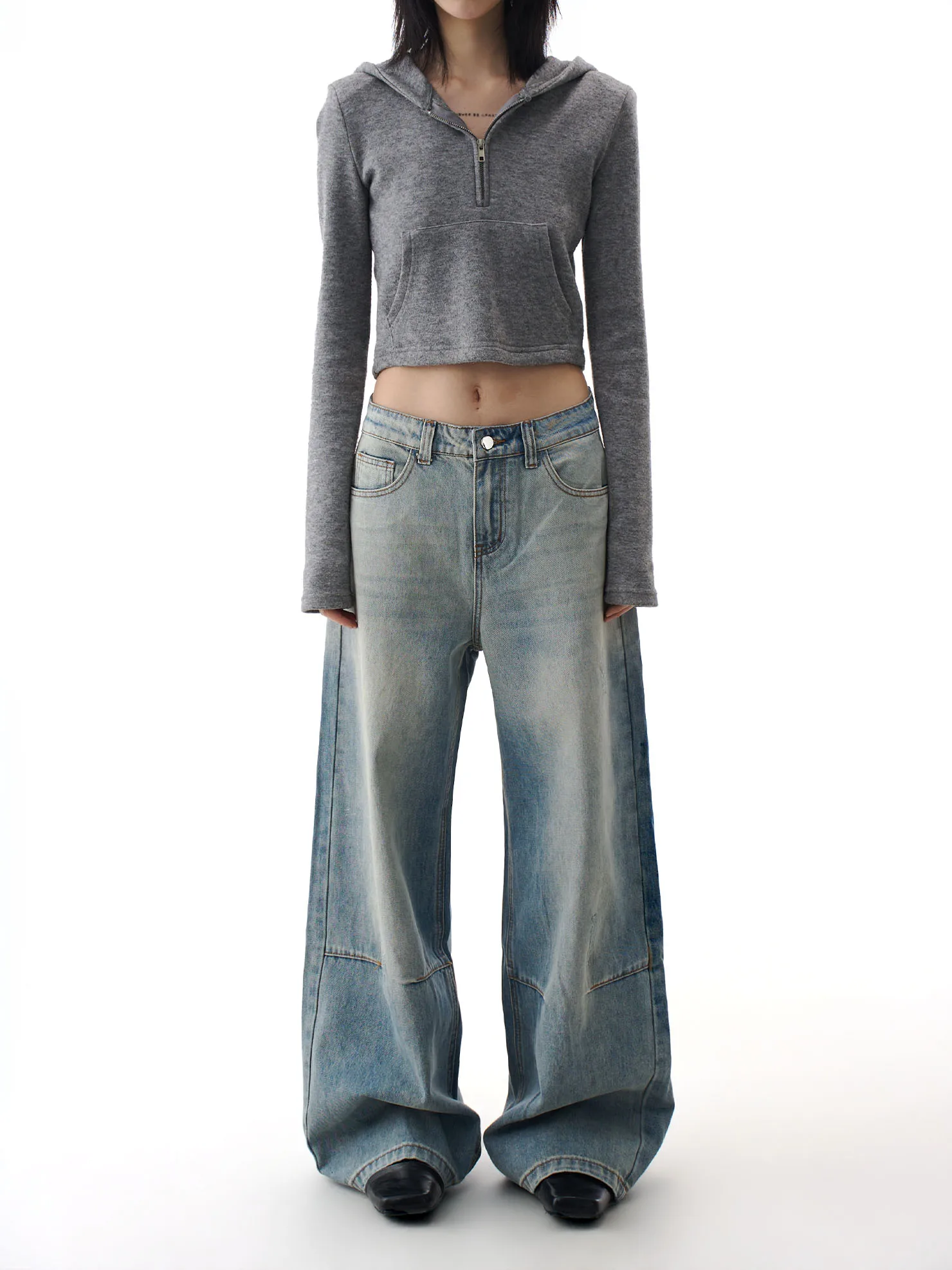 

American Retro Wide Leg Jeans Women's Loose Casual Waed Slimming Straight Leg Long Pants Spring 2026 New Sle Cotton Denim