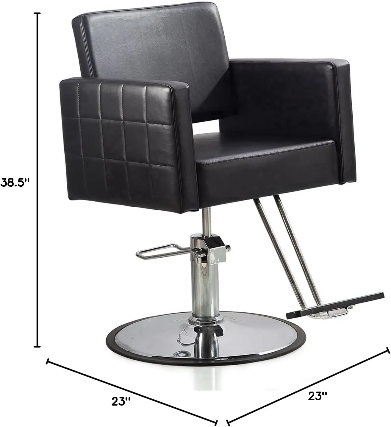 كرسي تصفيف الشعر الهيدروليكي معدات صالون تجميل الشعر قاعدة مستديرة