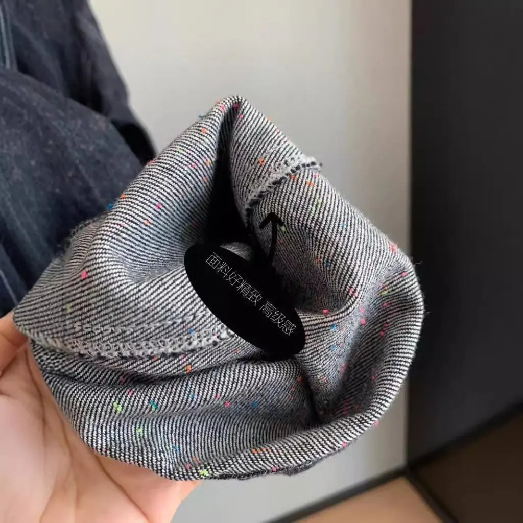 

Женское джинсовое короткое пальто в стиле ретро Ming Line, свободное повседневное осеннее пальто, новинка F091319