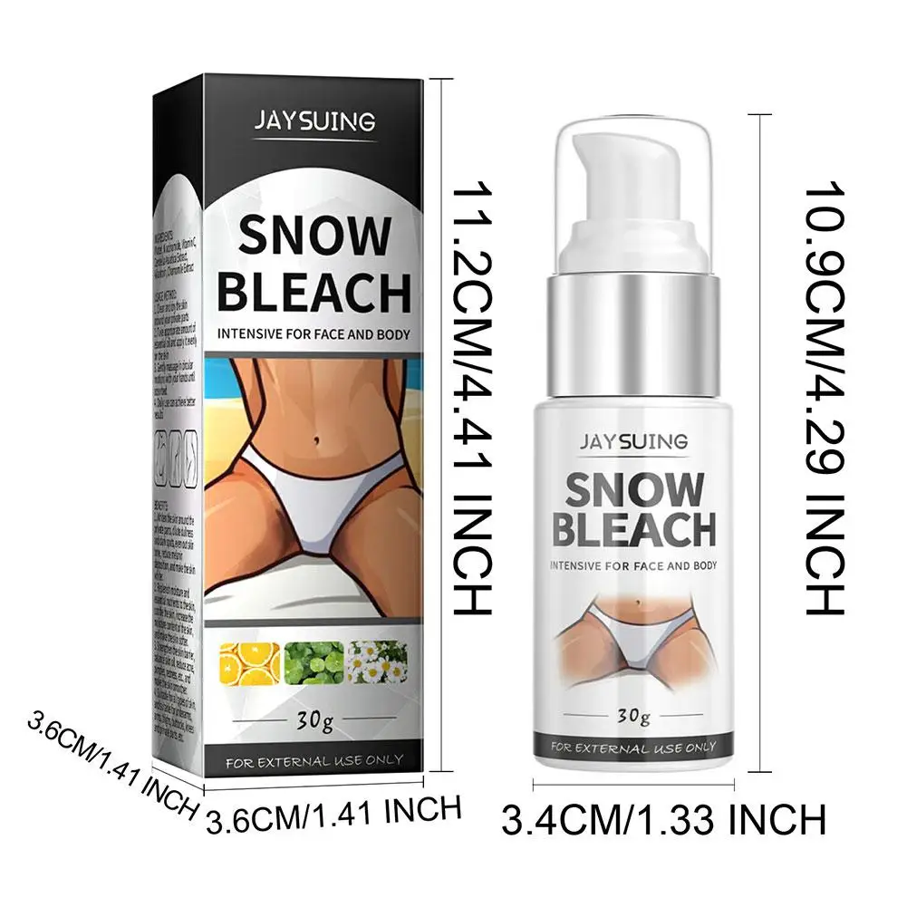 30ml Body Whitening Bleach Cream Brighten Underarm Elbow Knees Joint Removal Intimate Parts Dark Spots Snow Bleach Cream