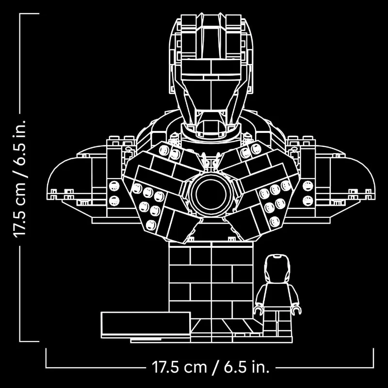 2026 Neu auf Lager: Superhelden-Mk4-Mech-Anzug-Bausatz – Detailliertes Mech-Krieger-Modell, kompatible Konstruktionsbausteine zum Selberbauen – Detail 2