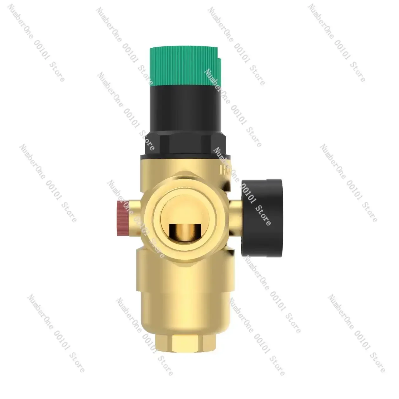 Large flow pressure reducing valve, brass double joint design