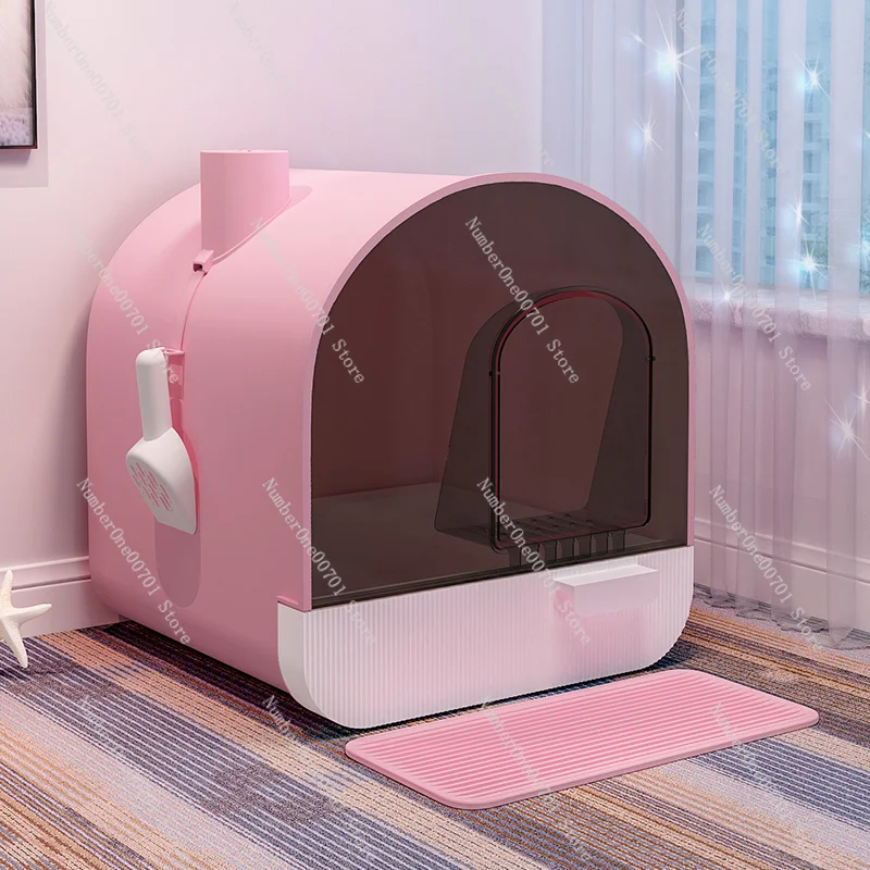 

Ящик для кошачьего туалета Полностью закрытый кошачий туалет, большой котенок, очень большой кошачий туалет, ящик для умывальника, огромная лайновая тарелка