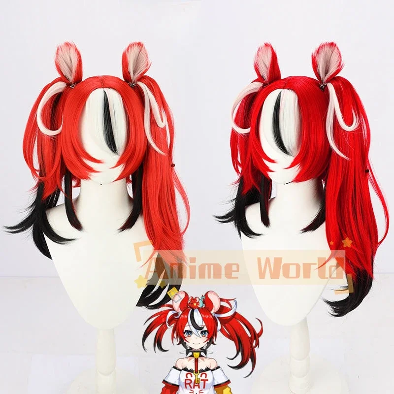 Hololive Virtual YouTuber Hakos Baelz Cosplay Wig Halloween Christmas Woman Men Adult Wig