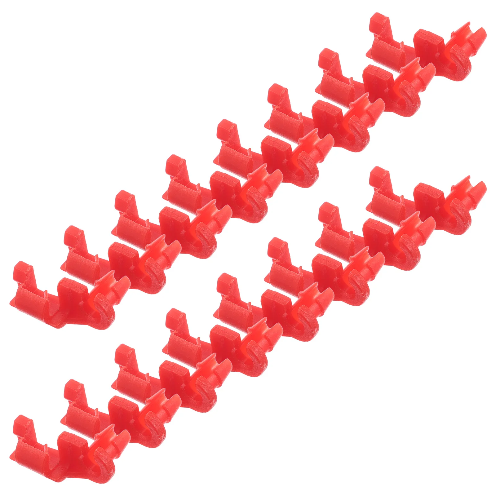 

50Pcs Automotive Door Lock Components Easy to Use Red Door Handle Rod Clips Secure Vehicle Hardware Repair Kit for Latch