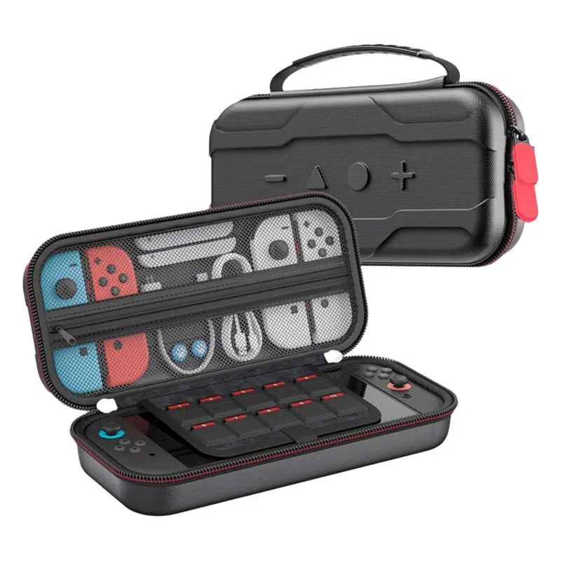 A42T-Carrying Case For Switch 2 Travel Case Protective Hard Shell With 10 Game Card Slots, Game Console Accessories
