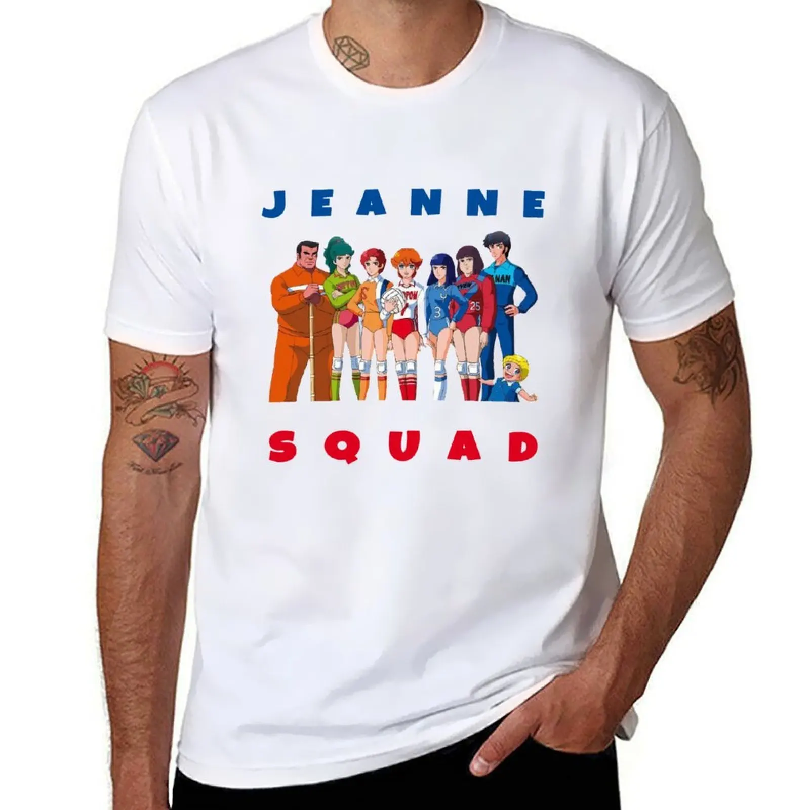 

jane et serge, Jeanne and volleyball, jane and serge, jeanne squad. T-Shirt anime t shirts for man t shirt man plain T-Shirt
