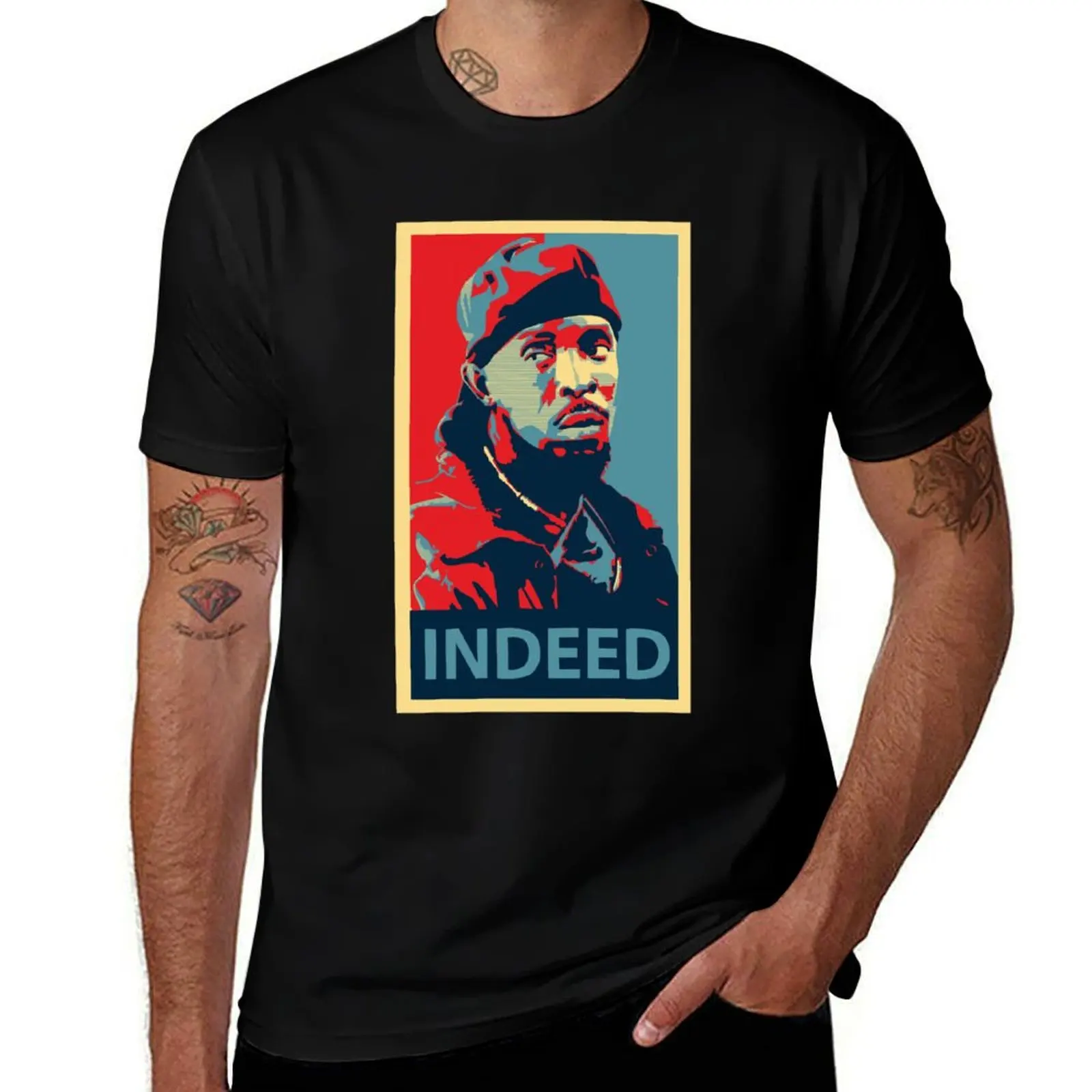 

The Wire Omar T-Shirt man clothes customizeds shirts graphic tee T-shirts for men cotton