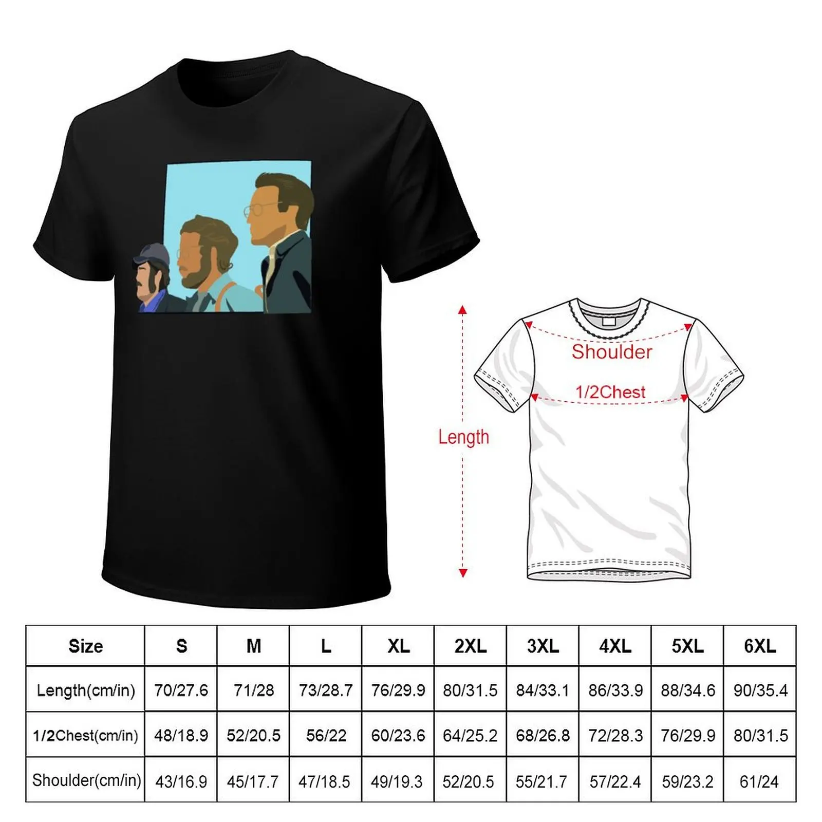 Picture 3: Jaws Silhouette T-Shirt Essential Solid Color T-Shirt