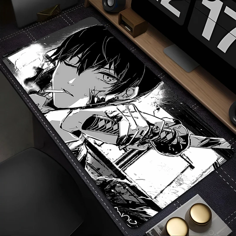 

Mousepad Gaming Mouse Pad PC Accessories Non-slip HD Keyboard Pad Large Desk Mat C-chainsaw Man Hayakawa Aki Rubber Extended Pad