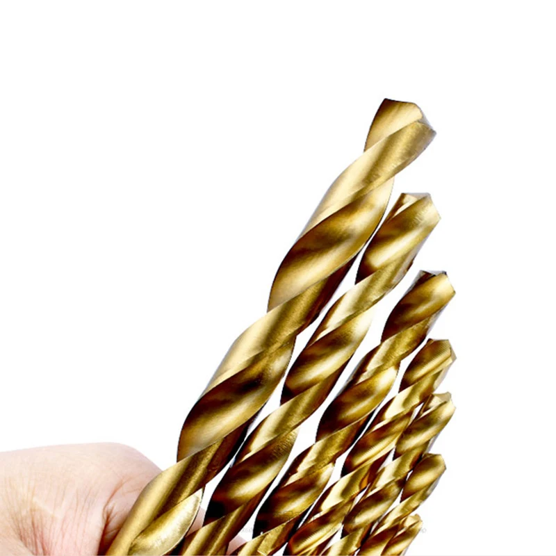 50Pcs Titanium Coated Drill Bit Diameter 1/1.5/2/2.5/3mm HSS High Speed Steel Drill Bit Set Tool, High-quality Electric Tool