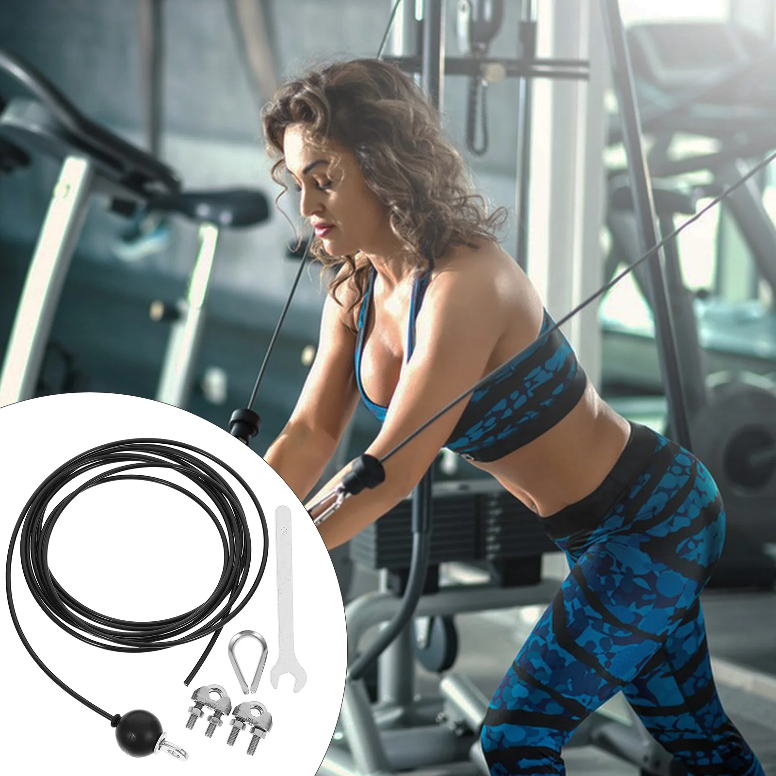 

Gym Cable Pulley Replacement Cables Weight System Diy Machine Home Attachments for