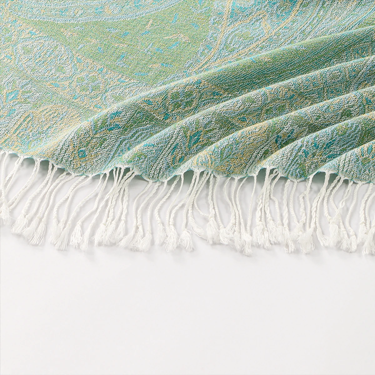Paisley Tassels Pashmina Shawl Woman Warm Scarf Muslim Hijabs Fashion Long Wraps Thick Scarves Female Cape Headscarf 184*71cm view 4