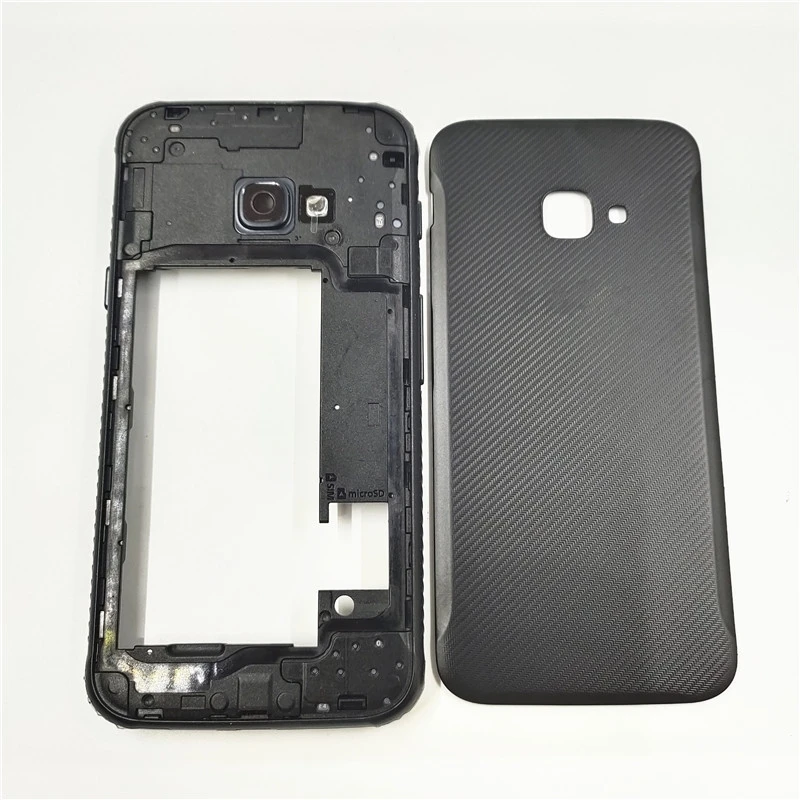 Full Housing for Samsung Galaxy Xcover 4 G390 SM-G390F Middle Frame+Battery Cover Back Rear Door Housing Case with Camera Lens