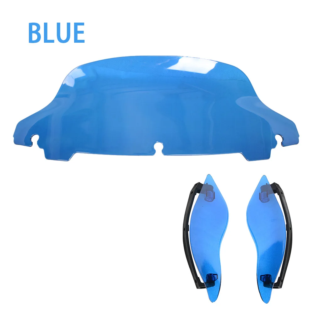 7 "Gekleurde PC Voorruit Voorruit & Side Wings Air Deflector voor Harley Street Glide & Ultra Limited 2014-2023 motorfiets Onderdelen