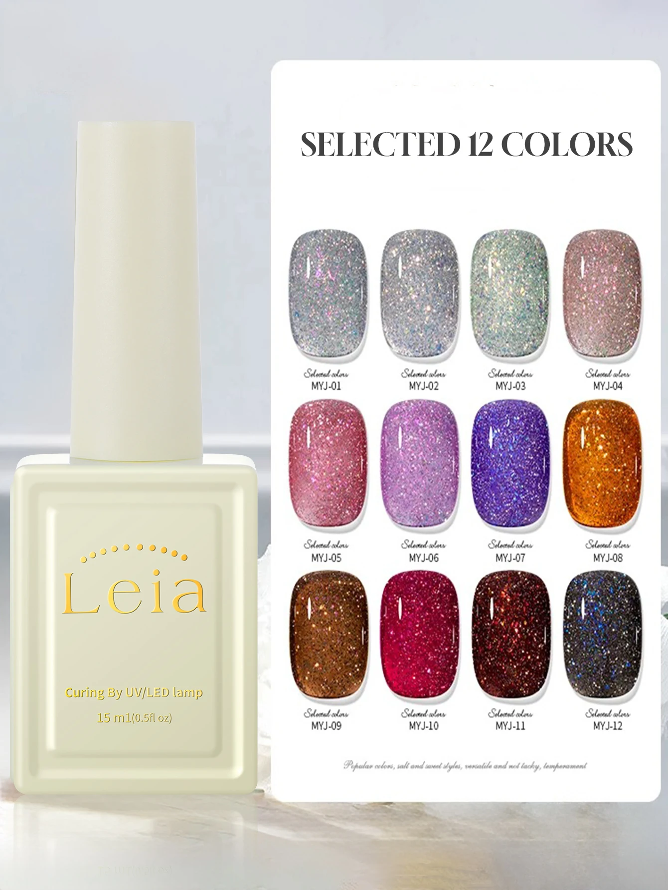 

1-12 шт., 15 мл, осенний лак для ногтей, звездное небо, лазерный алмазный гель-лак для ногтей, УФ-светодиодный отверждение, праздничный женский подарок, товары для дизайна ногтей, ежедневные принадлежности, сделай сам