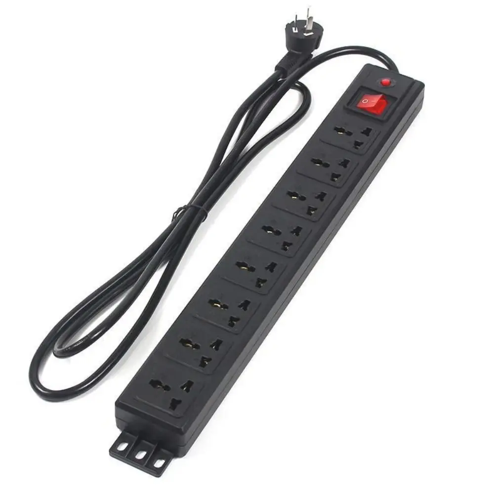 MANLEIKE Power Strip 8 AC Outlets High-Power Long Socket PDU Cabinet Power Strip With1.8m Extension Cord For Home, Office, Dorm