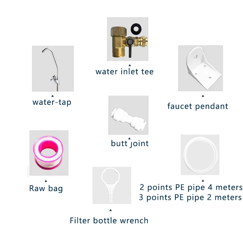Sistema purificador de agua de ósmosis inversa de 5 etapas purificador de agua de ultrafiltración barato