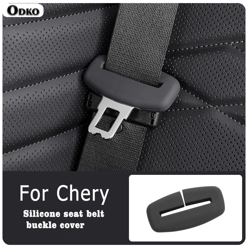 

For Chery Tiggo8 Tiggo5X Tiggo3X Arrizo5 Omoda5 Interior Accessries 2/4 Piece Car Seat Belt Silicone Protective Cover Trim