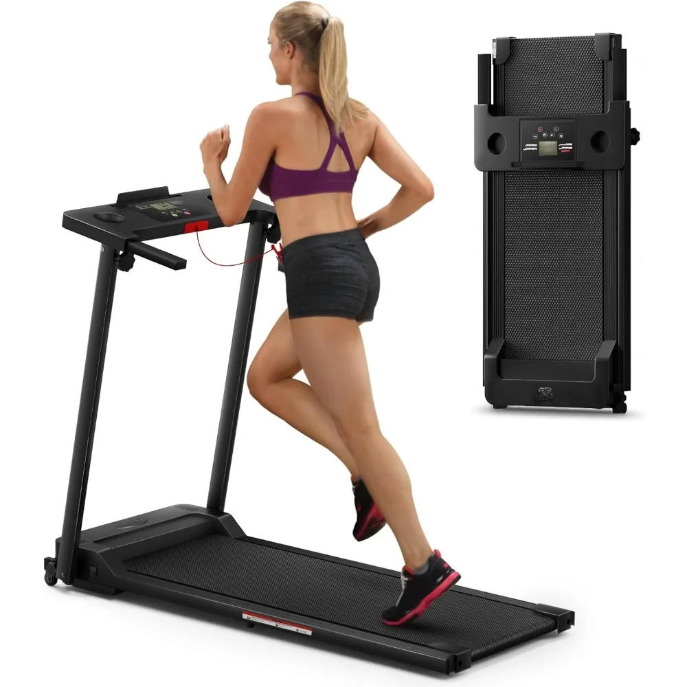 

3.0 Foldable Portable Folding Small Treadmills for Home with 300 LBS Capacity, Running Exercise Electric Compact Treadmill