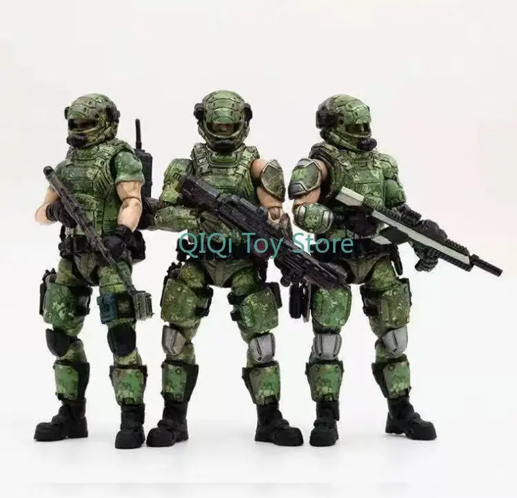 

JOY TOY 3.75 Soldiers Russian Army Three Squad Camouflage Edition Military Doll Model Finished Set