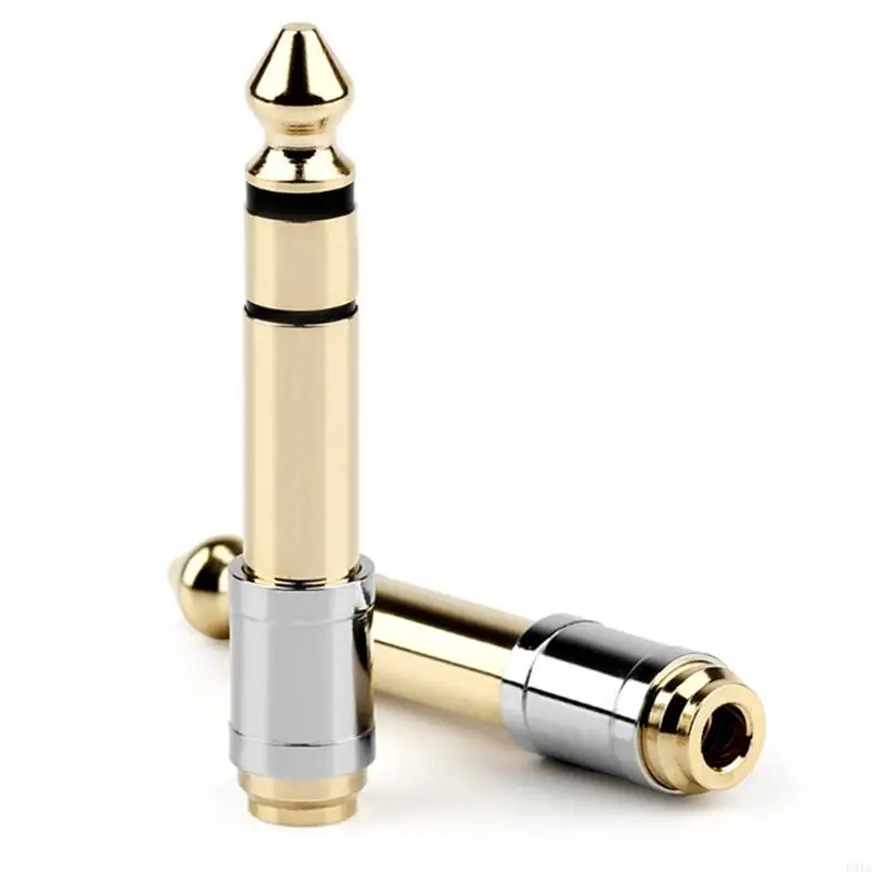 R91Aプロフェッショナル6.35mm 1/4インチから3.5mm 1/8インチヘッドフォンアダプターサウンドアクセサリー