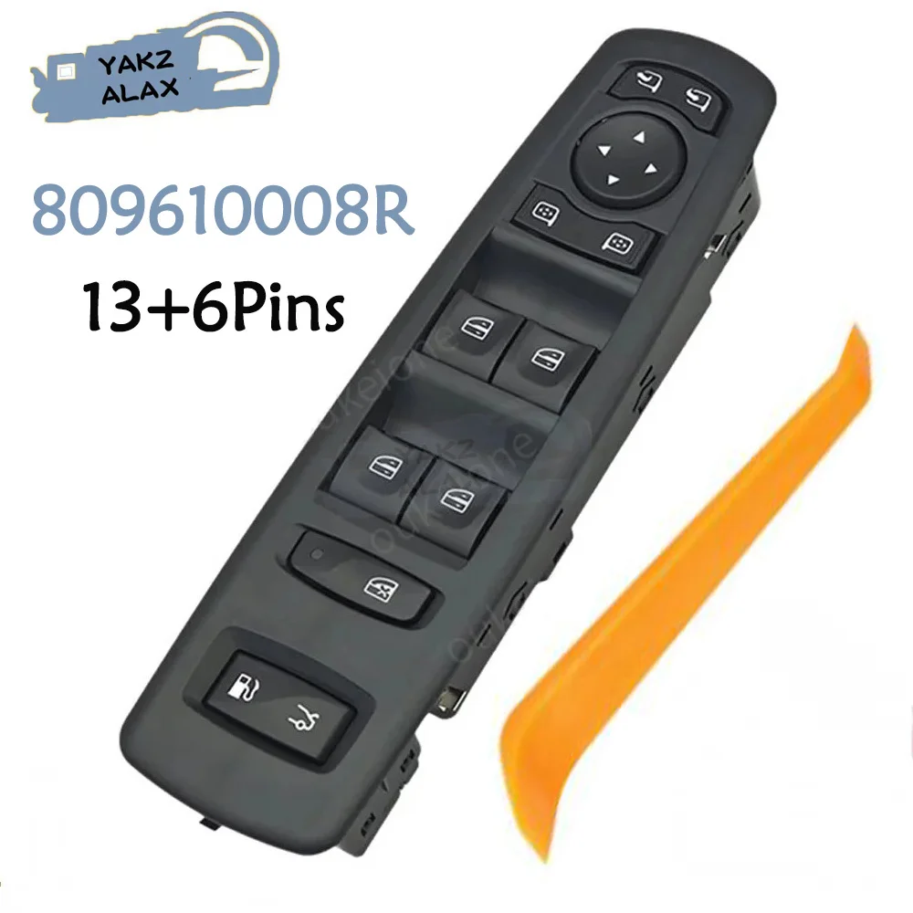 809610008R Electric Master Power Window Control Switch Button for Renault Fluence L30 Scenic Talisman Latitude Megan 13+6Pins