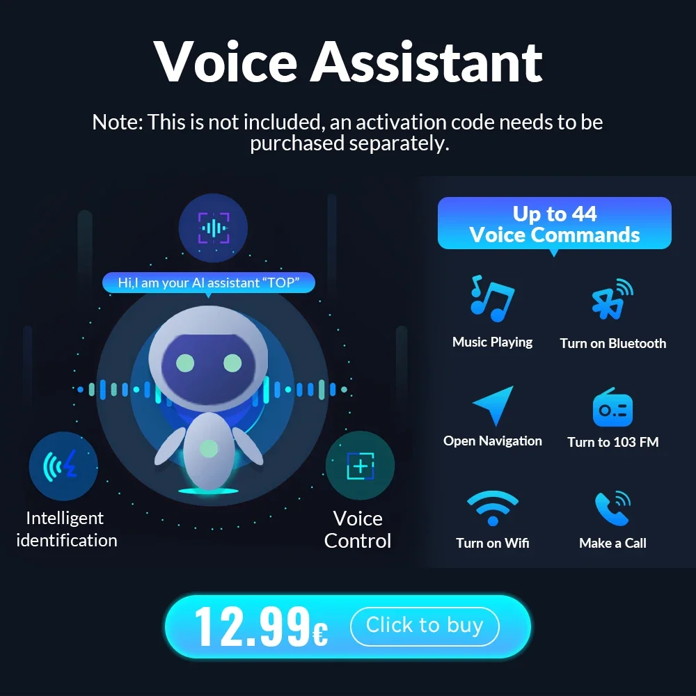 Tassa per la funzione di controllo vocale sull'autoradio XONRICH