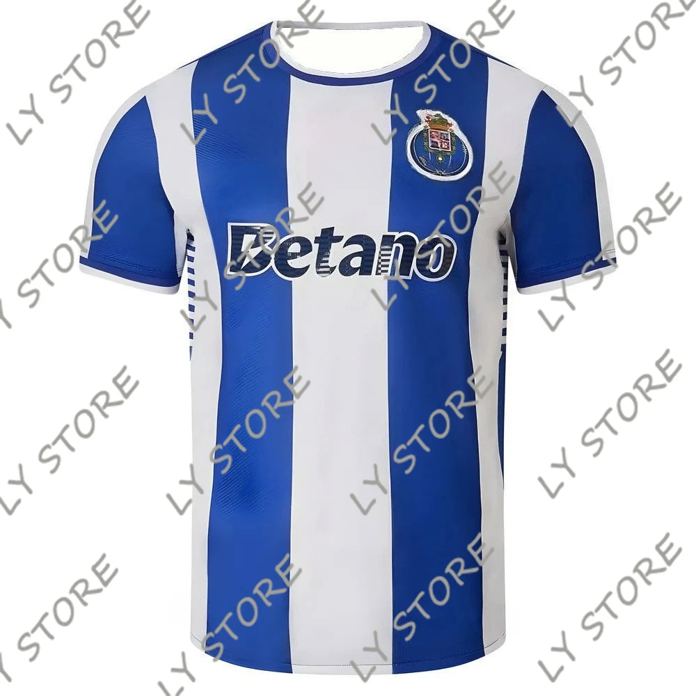 2025-2026 Camiseta de Porto Home Camisetas de fútbol Camiseta deportiva de manga corta impresa en 3D igual para adultos y niños