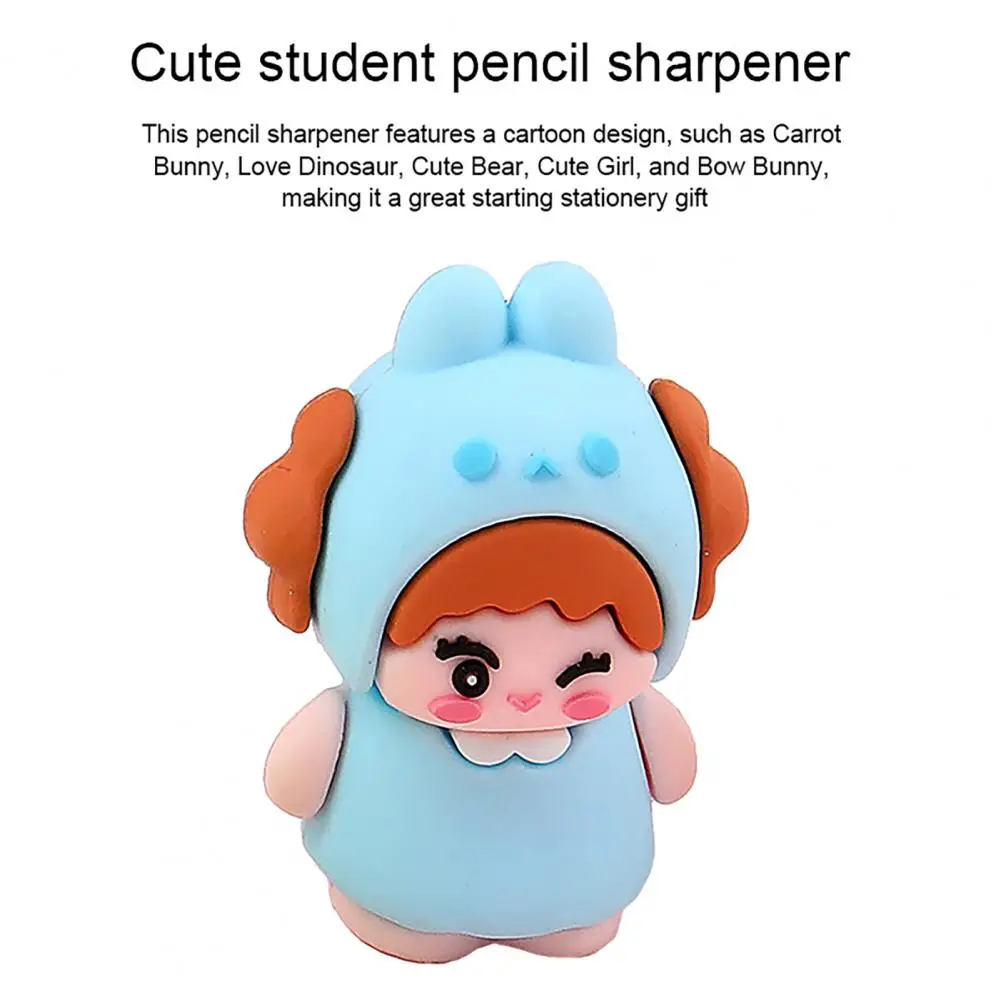 Cute Pencil Sharpener Kawaii Mini Pencil Sharpener Cute Cartoon Portable Pen Cutter for Kids School Supplies Stationery Gifts