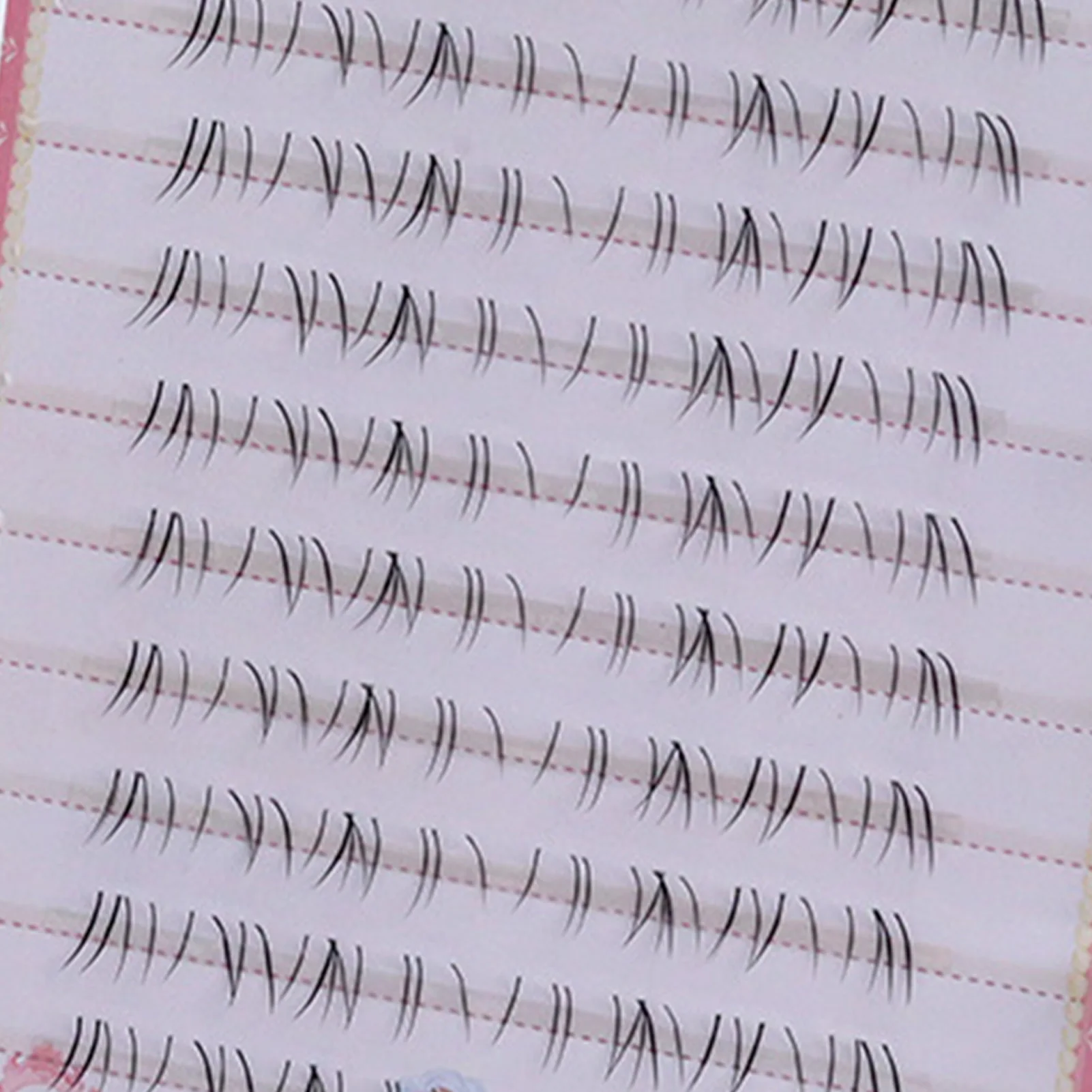 Estensioni a grappolo di ciglia inferiori naturali Ciglia finte Manga 4-6mm Lunghezza mista Nero C-Curl Ciglia quotidiane Trucco da salone fai da te