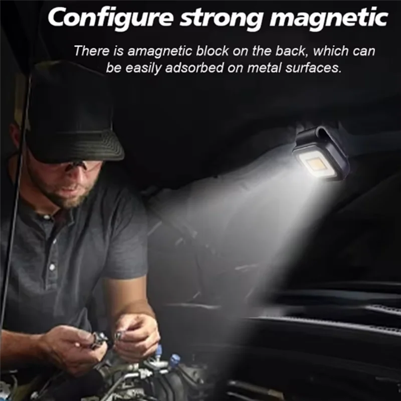 AAAN-ไฟฉายขนาดเล็กแฮนด์ฟรีไฟวิ่ง Magnetic Camping Light ชาร์จ 500 Lumen COB Light สําหรับนักวิ่งที่มีประสิทธิภาพ