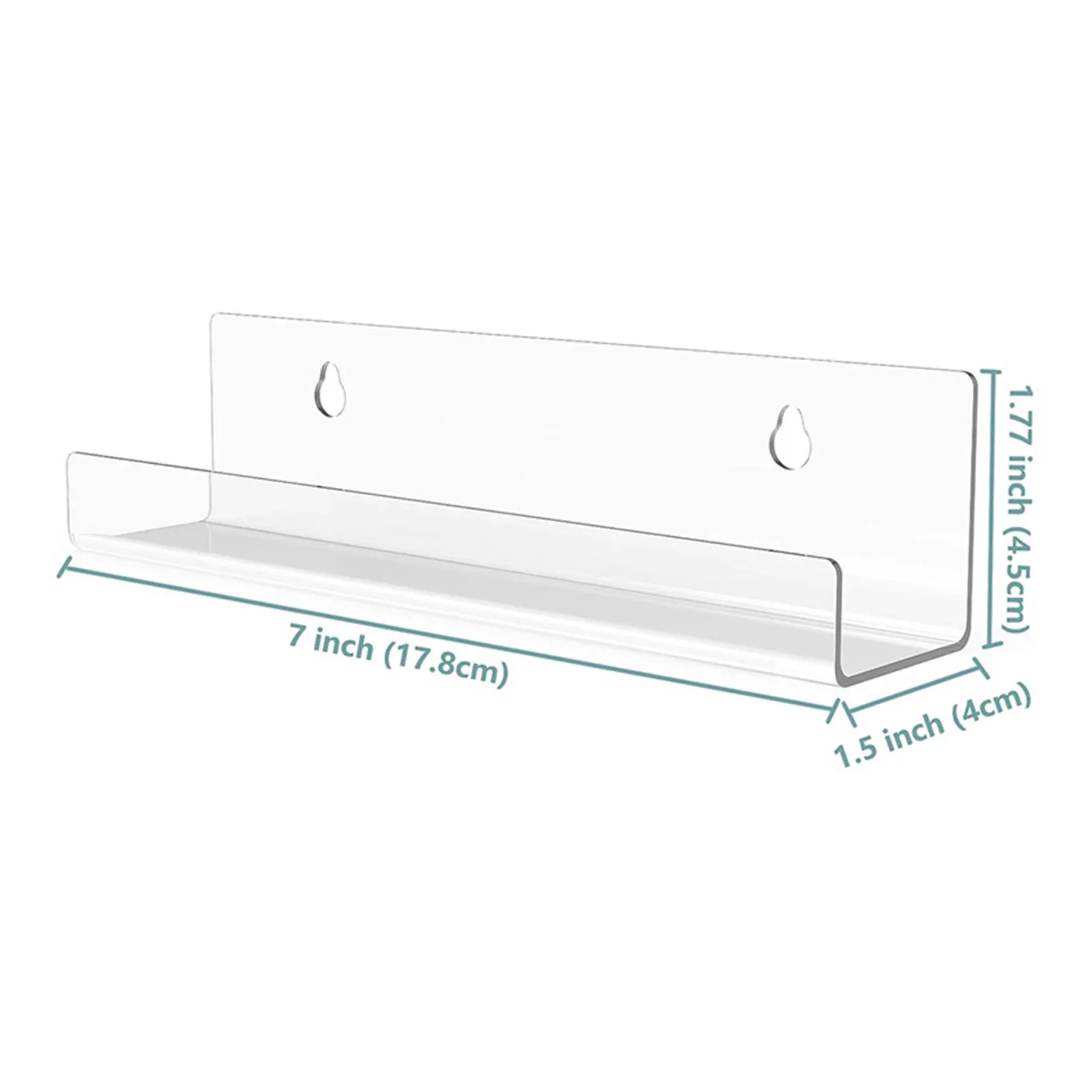 6/10Pcs อะคริลิคชั้นวางสำหรับบันทึก Wall Mount ชั้นวางบันทึกผู้ถืออะคริลิคใสบันทึกชั้นวางของสำหรับไวนิลอัลบั้ม