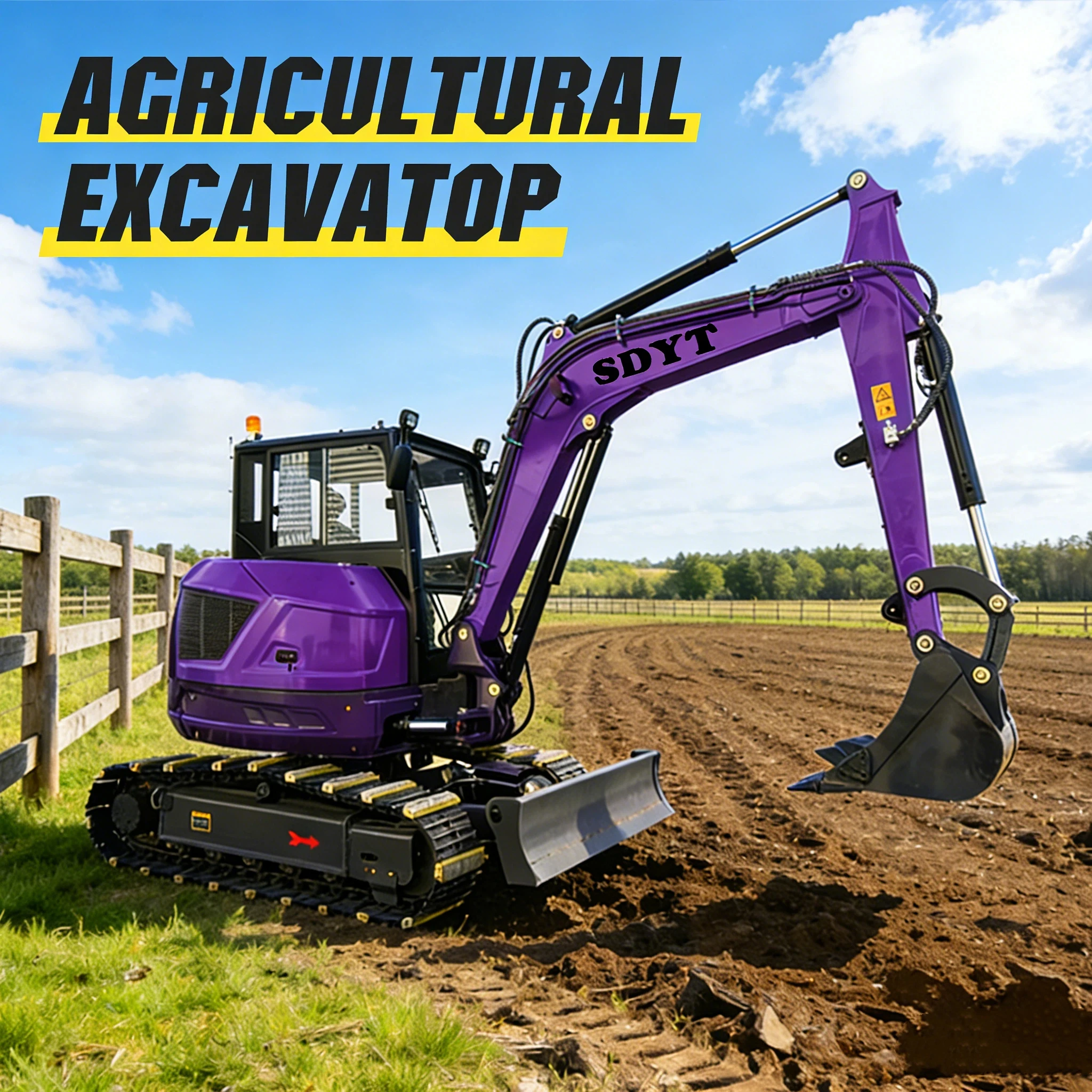 

Hot Sale 6.5 Ton Mini Excavator With Ce Epa Euro5 Hydraulic For Garden Farm Use Compliant On Customized Pallet Transportation