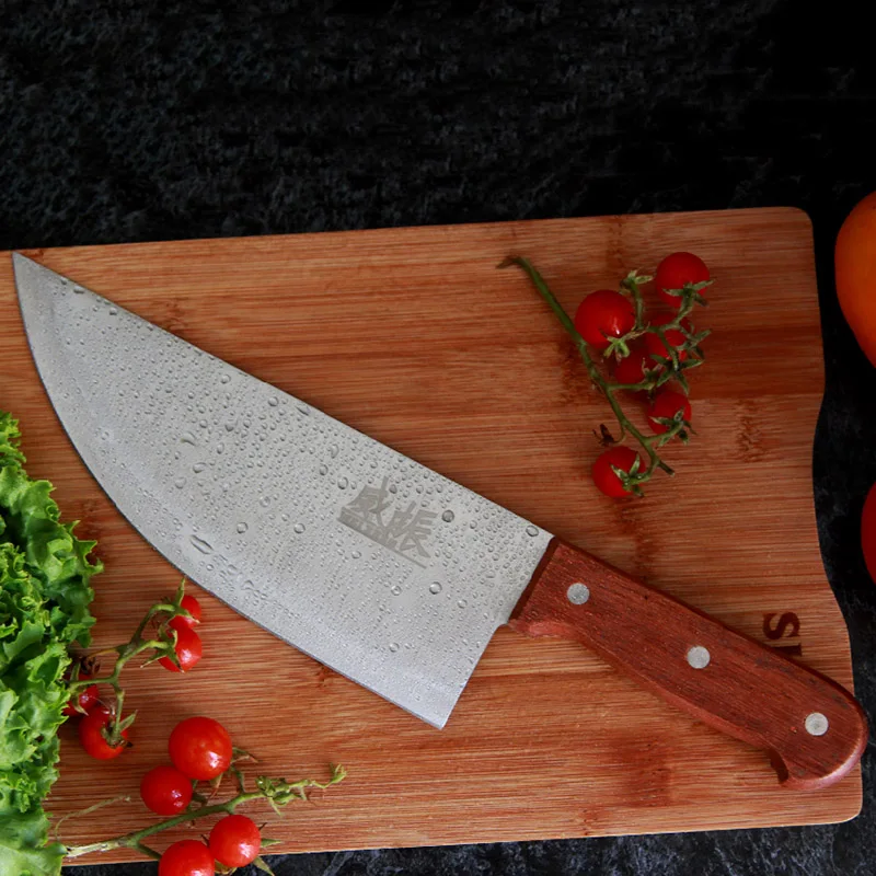 8 inch Professional Stainless Steel Chinese Knife Meat Cleaver Butcher Chopping Knife Kitchen Chef Knives