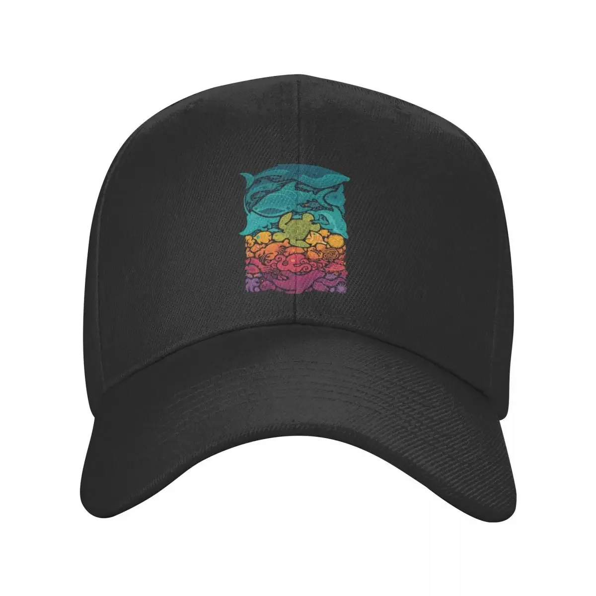 Aquatic Spectrum Baseball Cap tea Hat Gentleman Hat Sunhat Women's Golf Clothing Men's