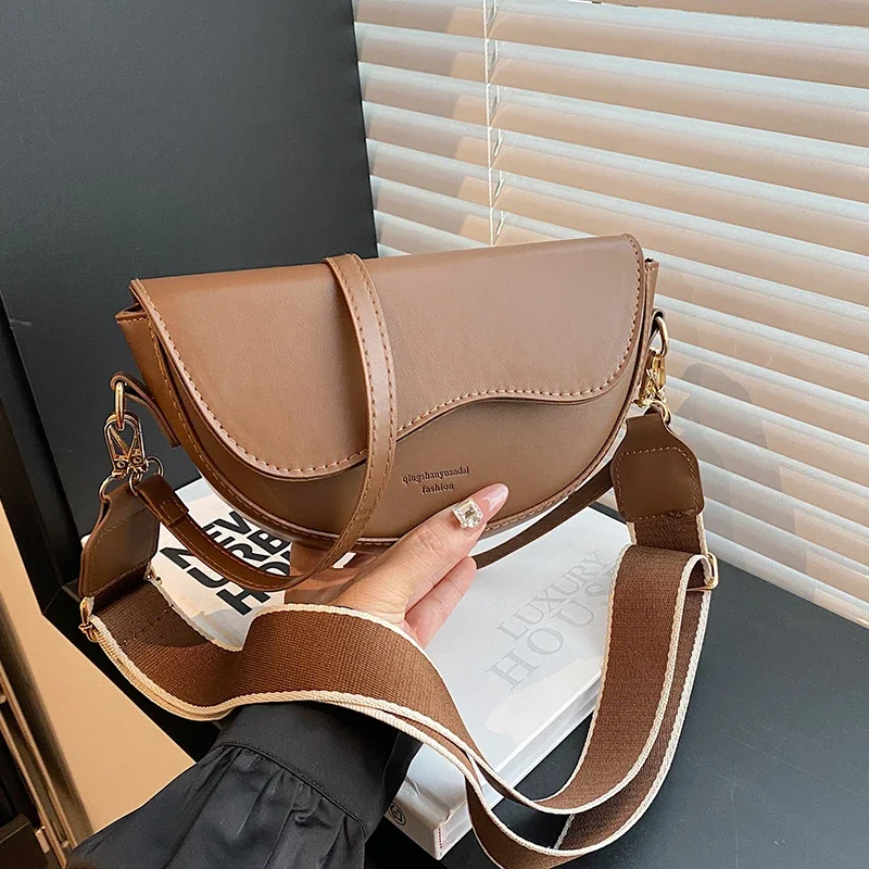 Saddle Bag Women\'s Crossbody Purses and Handbags Luxury Designer Messenger Bag Ladies Shoulder Shopper 2024 Fashion Women Bag