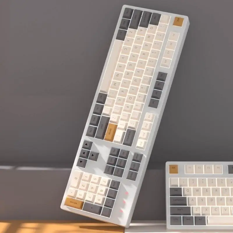Y1UB 125pcs PBT Keycap XDA Profile Dye Sublimation Keycap with 6.25U Space Cover