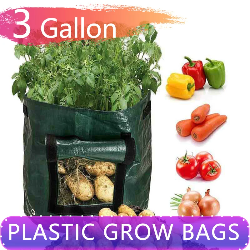 

10 Gallon Plants Growth Bag Home Garden Potato Greenhouse Vegetable Planting Bag Moisturizing Vertical Garden Seedling Pot Bags