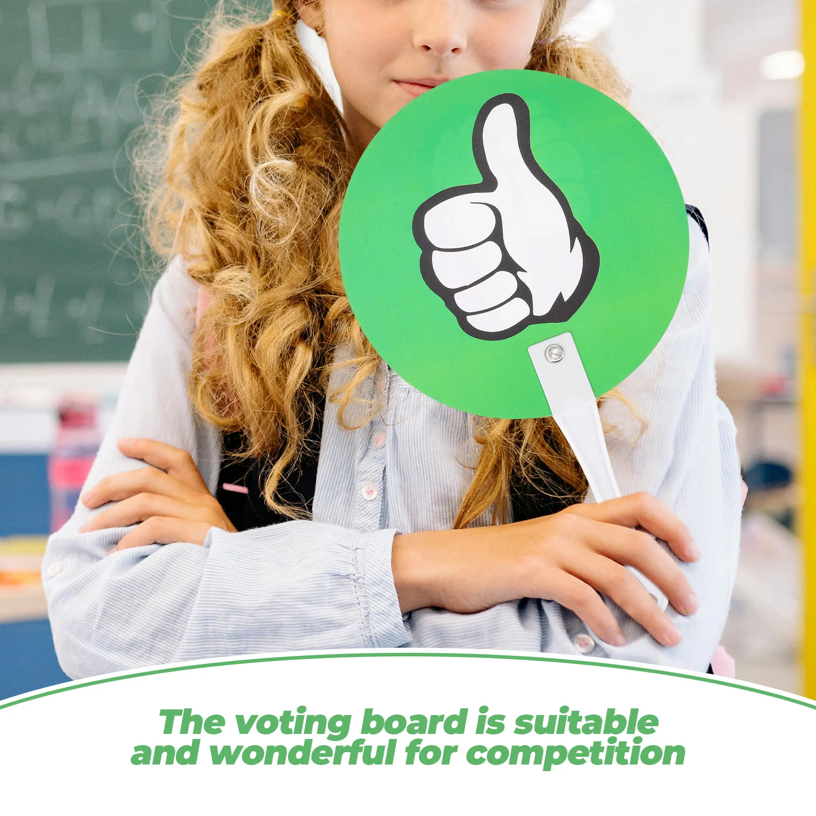 

10pcs 24x15cm Green Red Reusable Voting Paddle Classroom Interactive Supplies Teaching Equipment Plastic Dry Erase Board Game