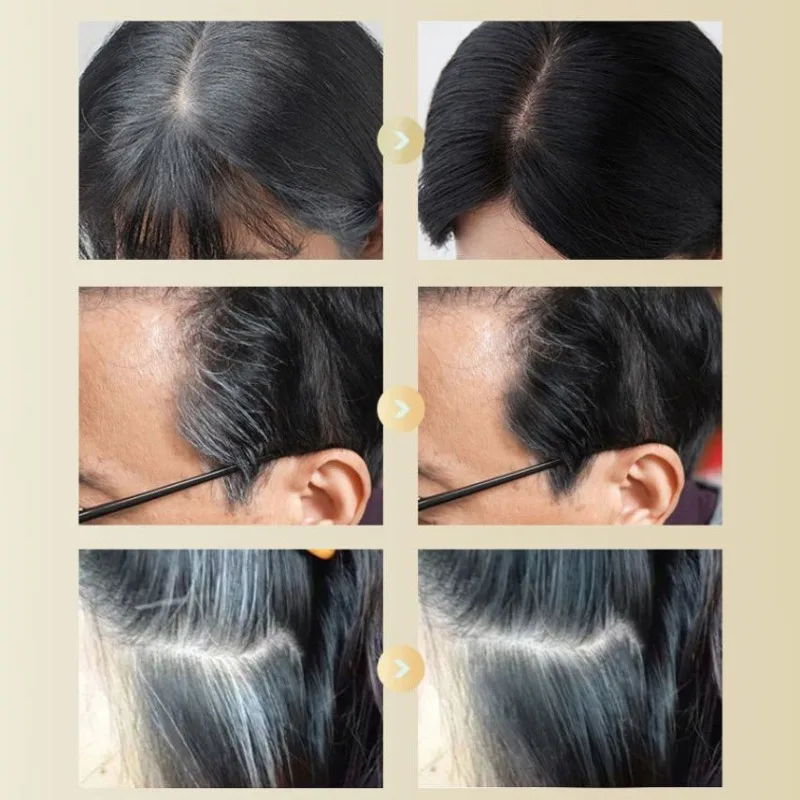 عصا صبغ الشعر مع مشط 2 في 1 تلوين الشعر المؤقت أسود بني قهوة طويلة الأمد مغطاة الشعر الأبيض قلم شعري قابل للغسل #5