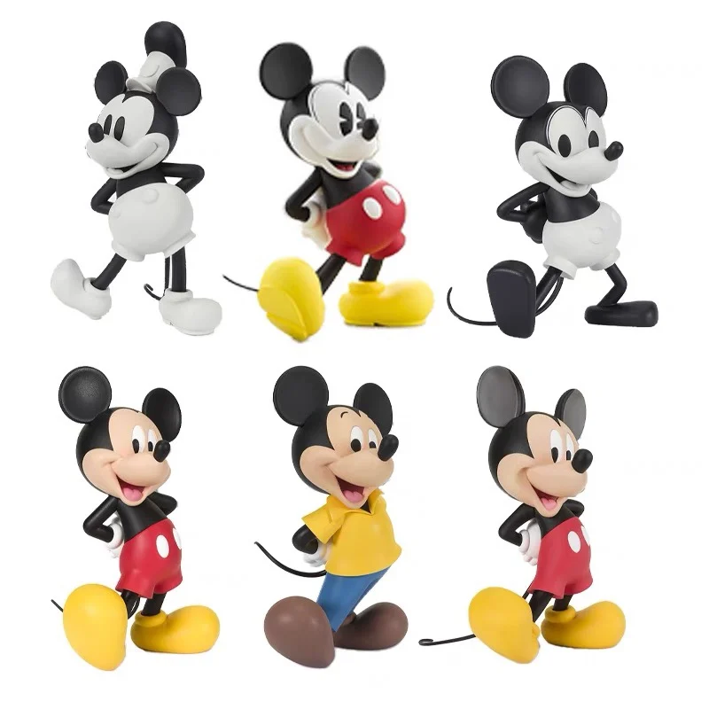 Disney Anime Minnie Mickey Mouse Statue Figurines Cute Dolls Kids Cartoon Action Figures Model Ornament Children Toys Gifts