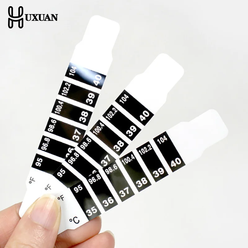 

10 шт., полоска на лбу, термометр для воды, молока, лихорадка, тело, ребенок, тест, температура, наклейка, уход за ребенком