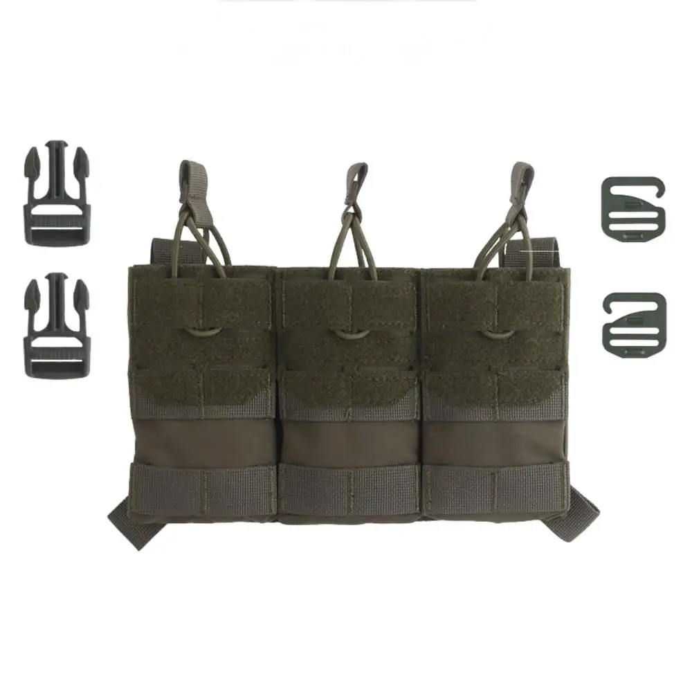 POSEIDON DEFENSE KZ Universal AR M4 5.56 Magazine Triple Mag Pouch With G-Hook 2.5cm Buckle Airsoft