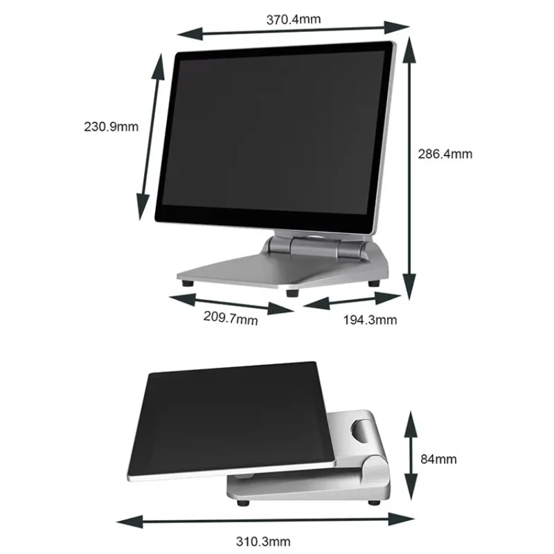 Aluminum Alloy Body 15.6 Inch All In One Touch Screen Cash Machines Pos System A9S Point Of Sale Hardware Manufacturers