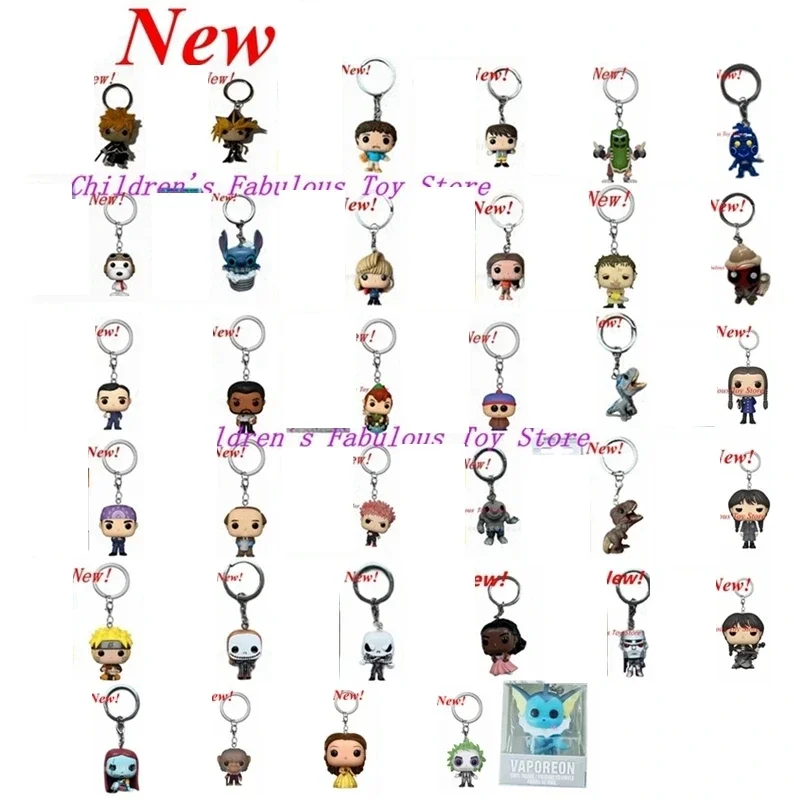 41 styles Newest FUNKO Keychains Jack Sally Friends Office Yugi Itadori Peter Pan Stitch Snoopy Keychain Action Figure Toy