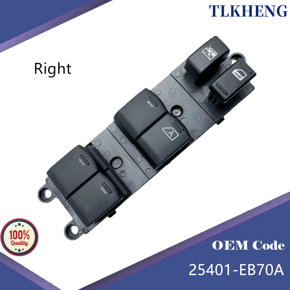 

Переключатель управления электрическим стеклоподъемником передней правой двери для Nissan Frontier Xterra 2005-2008, 25401-EB70A