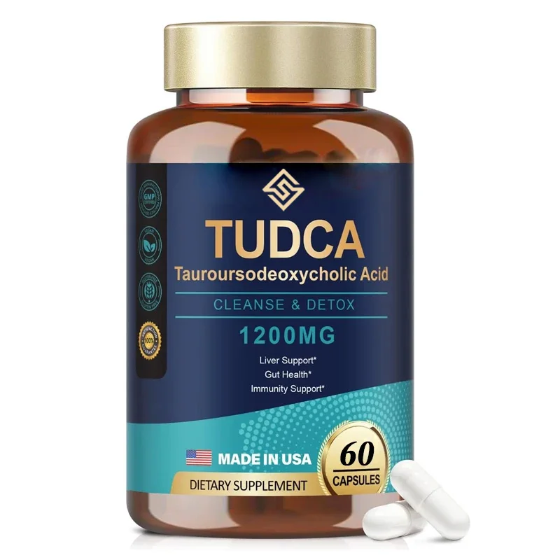 Tudca Supplement 1200mg ( 60 Capsules, Super Strong Tudca Bile Salt Liver Supplement, Used For Liver Cleansing