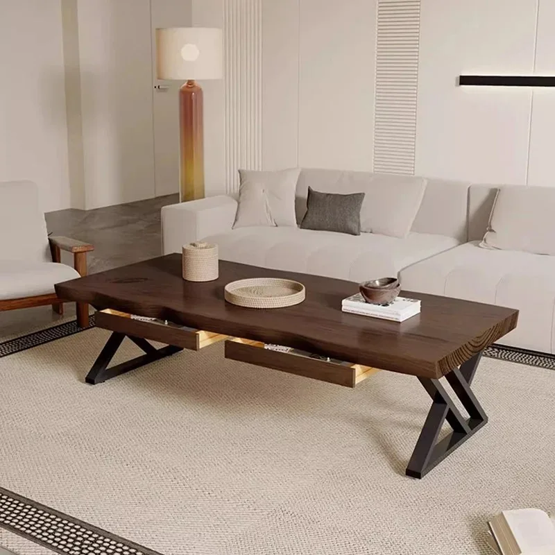 

Rectangle Drawers Coffee Table Living Room Simple Minimalist Nordic Relaxing Coffee Table Writing Mesas Bajas Room Decorations